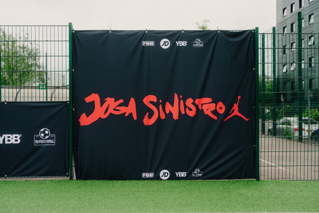 Young players gathered at a TSF event pitch